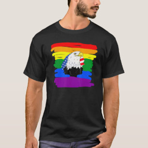 Camiseta Bandeira LGBT Orgulho Gay Mês Queer Transgênero Ar