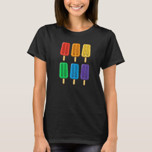Camiseta Bandeira Lgbt Popsicles 4 De Julho Gay Sutil Prim