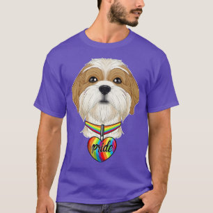 Camiseta Bandeira LGBTQ I Orgulho gay Flag I Shiu Tzu