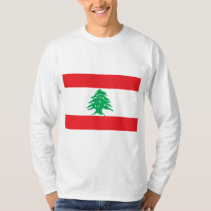 Camiseta Bandeira Libanesa (Bandeira do Líbano)