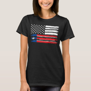 Camiseta Bandeira Liberal Americana Liberal Herança Libéria