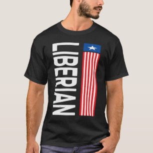 Camiseta Bandeira Liberiana Dia da Libéria Raízes Liberiana
