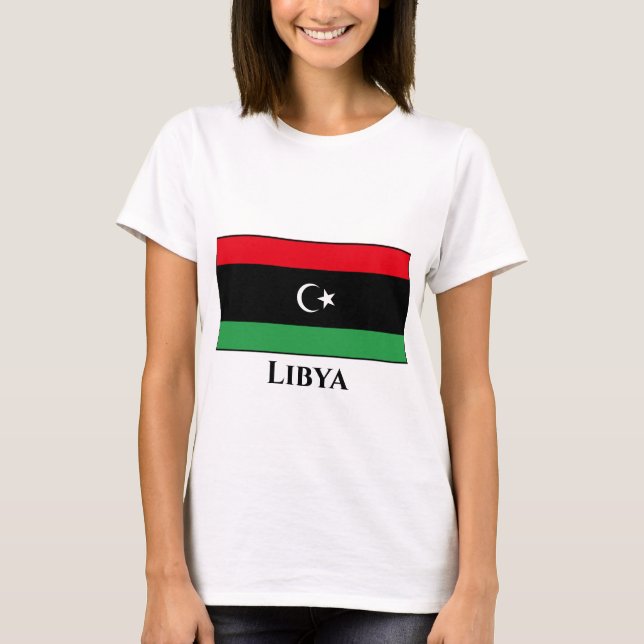 Camiseta Bandeira Líbia (Líbia) (Frente)