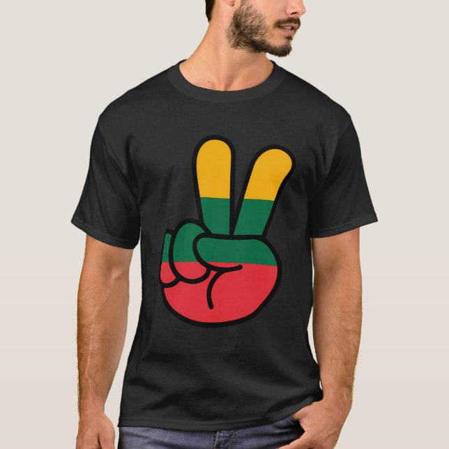 Camiseta Bandeira Lituânia (Frente)