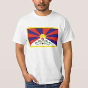 Camiseta Bandeira livre de Tibet - ་ do བཙན do ་