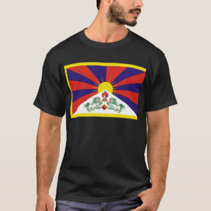 Camiseta Bandeira livre de Tibet do tibetano - ་ do བ
