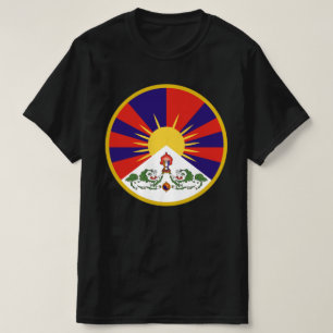 Camiseta Bandeira Livre do Tibete - Budismo Tibetano budist