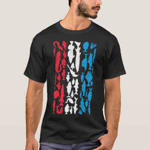 Camiseta Bandeira Luxemburguesa Feita de Peixe - Design de 