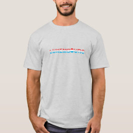 Camiseta Bandeira luxemburguesa moderna Souvenir