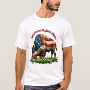 Camiseta Bandeira Majestosa Americana Illustrada