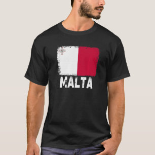 Camiseta Bandeira Malta Apoio a Pessoas Malteses