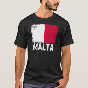 Camiseta Bandeira Malta Apoio a Pessoas Malteses