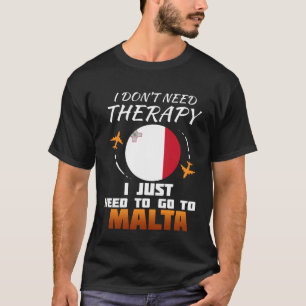 Camiseta Bandeira Maltesa I Férias de Malta