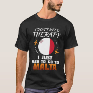 Camiseta Bandeira Maltesa I Férias de Malta