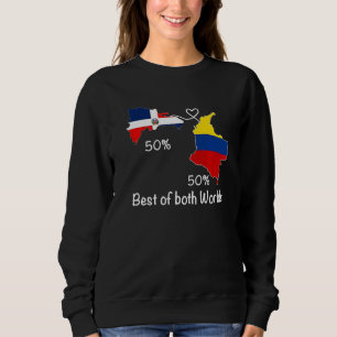 Camiseta Bandeira Mapa Amor México C Metade Colombiano Meta