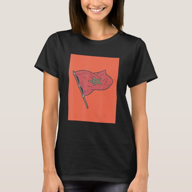 Camiseta bandeira marrocos (Frente)