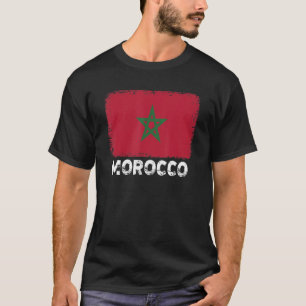 Camiseta Bandeira Marrocos apoia Pessoas marroquinas