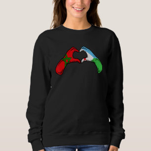 Camiseta Bandeira Marrocos Djibuti - Coração Marroquino Dji
