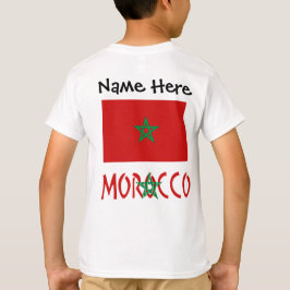 Camiseta Bandeira marroquina personalizada