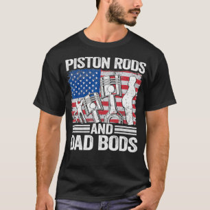 Camiseta Bandeira Mecânica Americana 4º De Julho De Pist