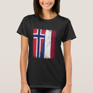 Camiseta Bandeira Meio Noruega Holanda Patrimônio Holandês