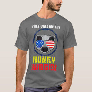 Camiseta Bandeira Mel de Bandeira dos EUA