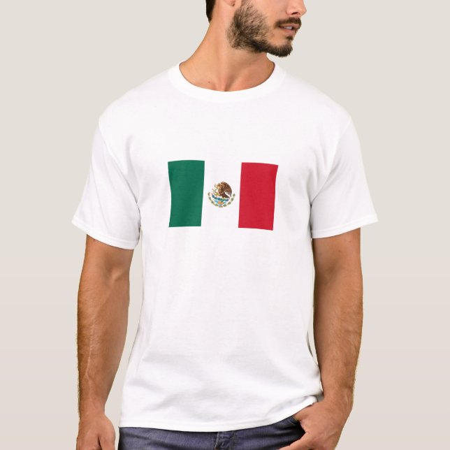 Camiseta Bandeira mexicana (Frente)