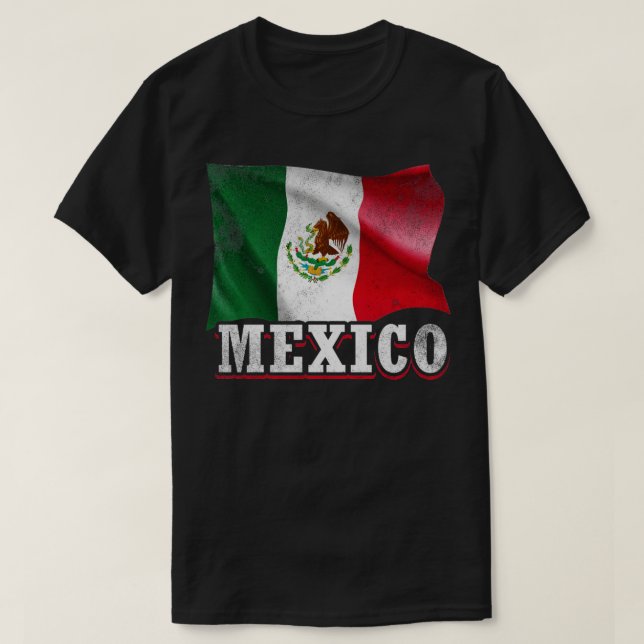 Camiseta Bandeira mexicana (Frente do Design)