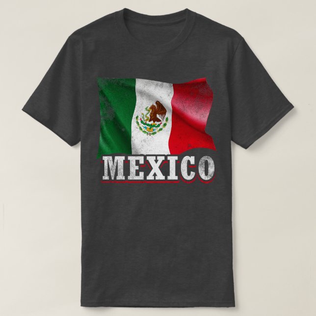 Camiseta Bandeira mexicana (Frente do Design)