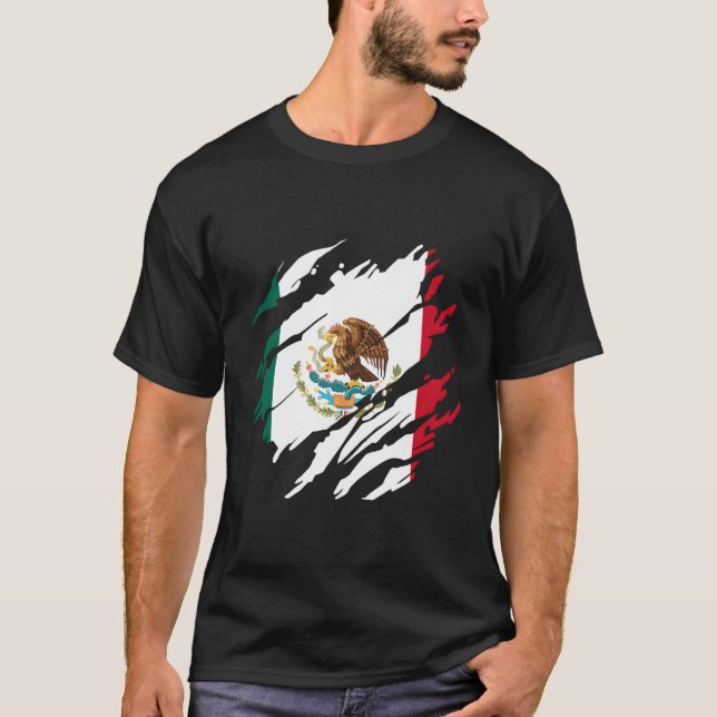Camiseta Bandeira Mexicana (Frente)