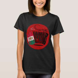 Camiseta Bandeira Mexicana Acordeão de Ar México Festa Mulh