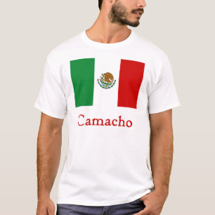 Camiseta Bandeira mexicana de Camacho