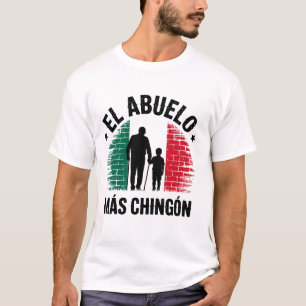 Camiseta Bandeira mexicana El Abuelo Más Chingón Avô Gráfic