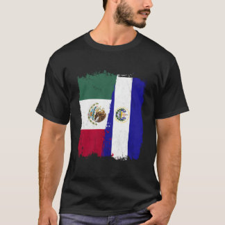 Camiseta Bandeira mexicana El Salvador Half El Salvadori