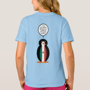 Camiseta Bandeira Mexicana Falando Meninas Penguin