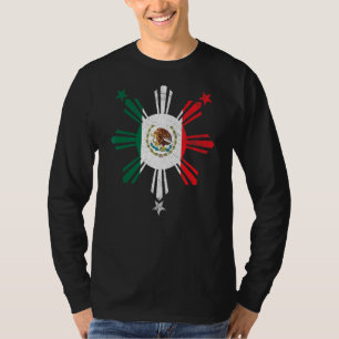 Camiseta Bandeira mexicana Filipina México Filipinas Pinoy