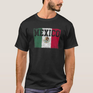 Camiseta Bandeira mexicana Orgulha a cultura mexicana hispâ