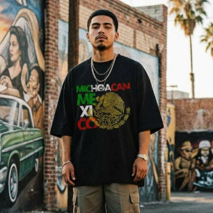 Camiseta Bandeira Michoacán México 
