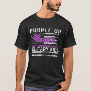 Camiseta Bandeira Militar de Crianças do Piloto Helicóptero