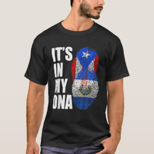 Camiseta Bandeira Mix De Porto Rico E Salvadoriano