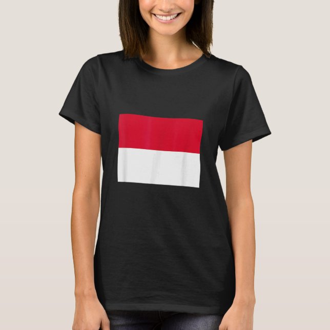 Camiseta bandeira Mônaco (Frente)