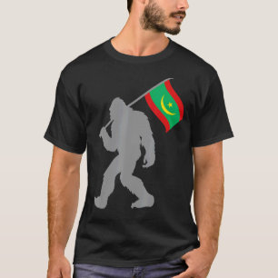 Camiseta Bandeira Muritaniya Ou Mauritana Na Bandeira Da Ma