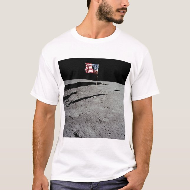 Camiseta Bandeira na lua, Apollo 11, NASA (Frente)