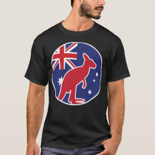 Camiseta Bandeira Nacional Australiana de Kangaroo, Austrál