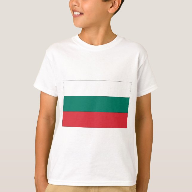 Camiseta Bandeira Nacional Búlgara (Frente)