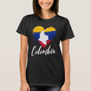 Camiseta Bandeira Nacional Colômbia Nacionalidade Colombian