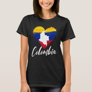 Camiseta Bandeira Nacional Colômbia Nacionalidade Colombian