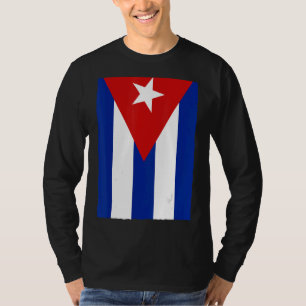 Camiseta Bandeira Nacional Cubana Retro-Vintage