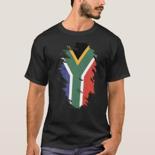Camiseta Bandeira Nacional da África do Sul para homens
