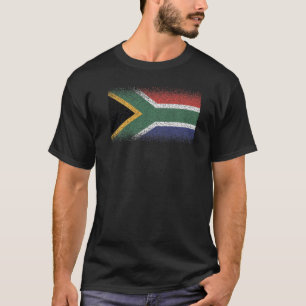 Camiseta Bandeira Nacional da África do Sul para homens